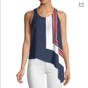 Joie Edweina Asymmetric Tank top in Dark Navy